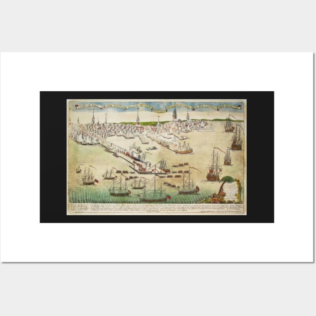 landing of troops 1770 - Paul Revere Wall Art by Kollagio